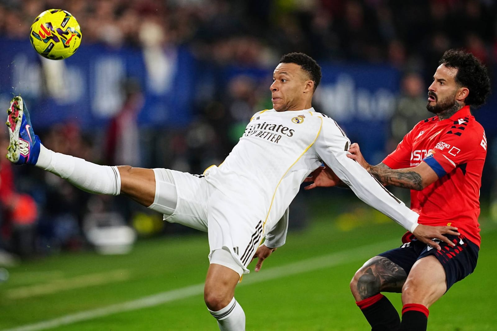 كيليان مبابي أثناء تدريبات ريال مدريد