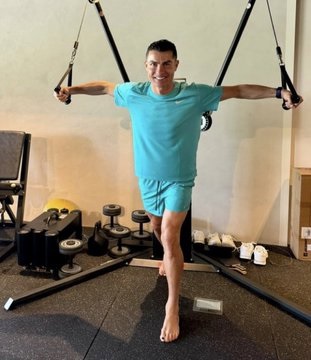 رونالدو في مرحلة التأهيل