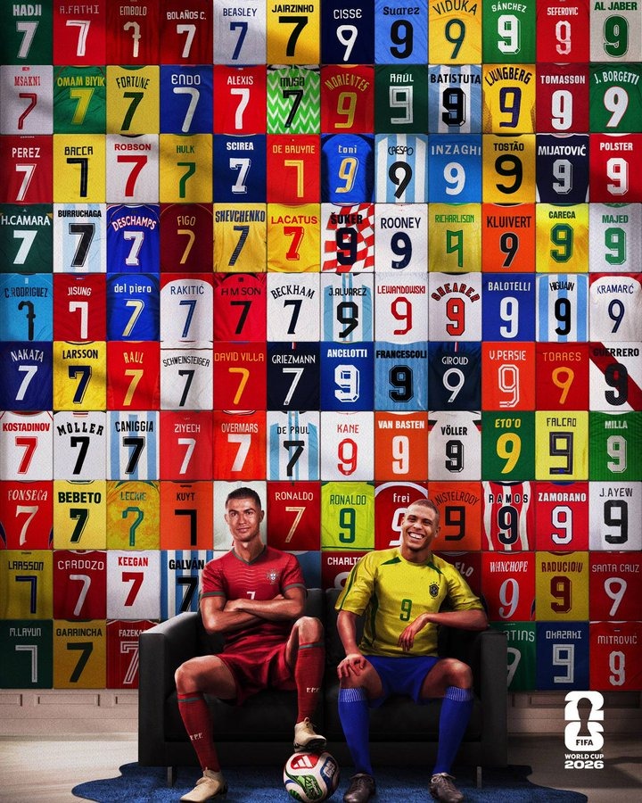 أساطير القميصين 7 و9 في كرة القدم