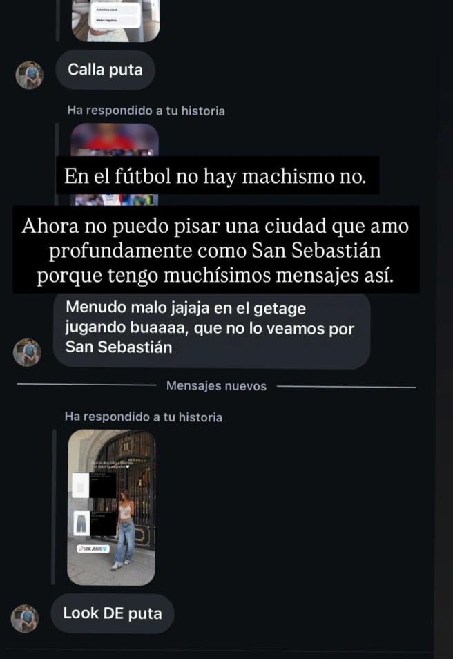 إستيلا غراندي تشتكي من الإساءة الجنسية عبر الإنترنت.