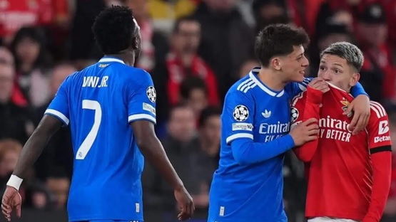 جانلوكا بريستياني خلال مباراة بنفيكا وريال مدريد