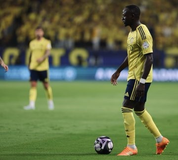 فرحة لاعبي النصر بعد الهدف الثاني