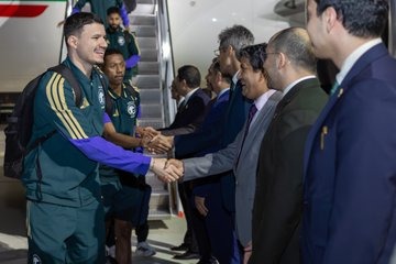 بعثة المنتخب السعودي تصل نيويورك